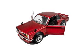 Nissan Skyline (C10) Hakosuka SOLIDO WORKS – Red Metallic – 1970 S1813002 Solido 1:18 Metallmodell