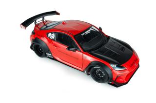 TOYOTA GR86 LIBERTY WALK BODY KIT RED 2024 S1813605 Solido 1:18 Metallmodell