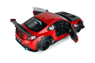 TOYOTA GR86 LIBERTY WALK BODY KIT RED 2024 S1813605 Solido 1:18 Metallmodell
