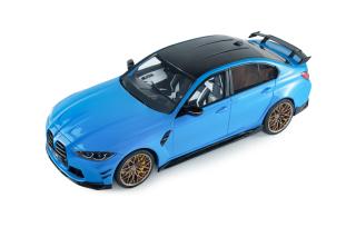 BMW M3 PERFORMANCE PARTS – DAYTONA BEACH BLUE – 2024 S1814303 Solido 1:18 Metallmodell