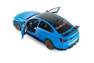 BMW M3 PERFORMANCE PARTS – DAYTONA BEACH BLUE – 2024 S1814303 Solido 1:18 Metallmodell