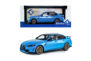 BMW M3 PERFORMANCE PARTS – DAYTONA BEACH BLUE – 2024 S1814303 Solido 1:18 Metallmodell