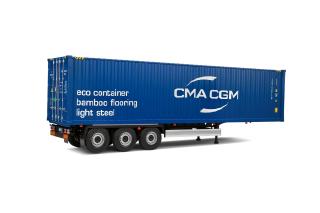 Container Anhänger CMA CGM blau S2400507 Solido 1:24 Metallmodell