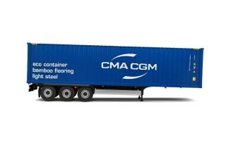 Container Anhänger CMA CGM blau S2400507 Solido 1:24 Metallmodell