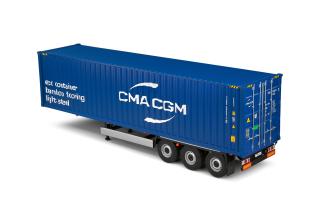 Container Anhänger CMA CGM blau S2400507 Solido 1:24 Metallmodell