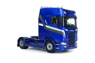 SCANIA 580S HighLine – METALLIC BLUE – 2023 S2400308 Solido 1:24 Metallmodell