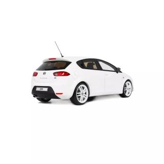 SEAT LEON MK2 CUPRA R CANDY WHITE B9A 2010 OttO mobile 1:18 Resinemodell (Türen, Motorhaube... nicht zu öffnen!)
