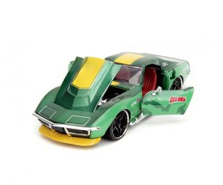 Street Fighter Cammy & 1969 Chevrolet Chevrolet Stingray ZL1 grün Jada 1:24