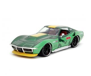 Street Fighter Cammy & 1969 Chevrolet Chevrolet Stingray ZL1 grün Jada 1:24