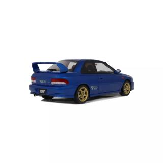 SUBARU IMPREZA WRX TYPE R STI VER. V LIMITED SONIC BLUE 1999 OttO mobile 1:18 Resinemodell (Türen, Motorhaube... nicht zu öffnen!)