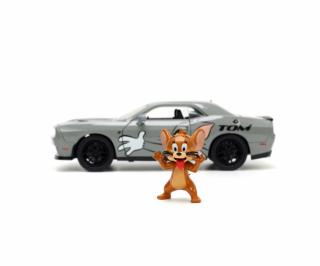 Tom & Jerry 2015 Dodge Challenger Hellcat grau Jada 1:24