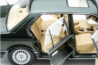 BMW 745i E23 (1984) - achat green met. limitiert auf 800 Exemplare Touring Modelcars 1:18 Metallmodell 4 Türen, Motorhaube und Kofferraum zu öffnen!