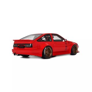Toyota AE86 Sprinter Trueno Widebody Ferrari Rosso Corsa 1986 Otto Project Car OttO mobile 1:18 Resinemodell (Türen, Motorhaube... nicht zu öffnen!)