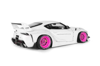 Toyota GR Supra LWB weiß/pink 2025 S1815502 Solido 1:18 Metallmodell