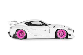 Toyota GR Supra LWB weiß/pink 2025 S1815502 Solido 1:18 Metallmodell