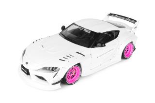 Toyota GR Supra LWB weiß/pink 2025 S1815502 Solido 1:18 Metallmodell