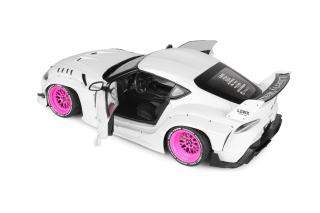 Toyota GR Supra LWB weiß/pink 2025 S1815502 Solido 1:18 Metallmodell
