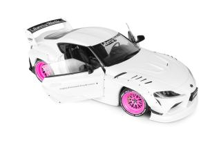 Toyota GR Supra LWB weiß/pink 2025 S1815502 Solido 1:18 Metallmodell