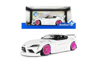 Toyota GR Supra LWB weiß/pink 2025 S1815502 Solido 1:18 Metallmodell