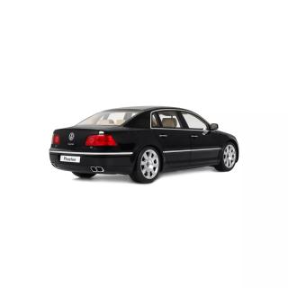 VW VOLKSWAGEN PHAETON 6.0 W12 BLACK L041 2005 OttO mobile 1:18 Resinemodell (Türen, Motorhaube... nicht zu öffnen!)