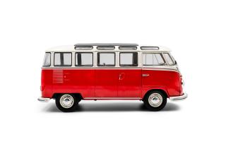 VW T1 21 WINDOWS rot/weiß S1813402 Solido 1:18 Metallmodell