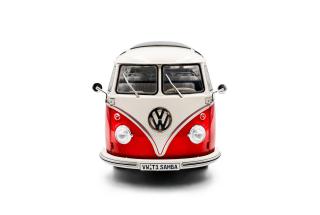 VW T1 21 WINDOWS rot/weiß S1813402 Solido 1:18 Metallmodell