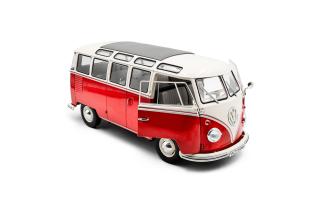 VW T1 21 WINDOWS rot/weiß S1813402 Solido 1:18 Metallmodell