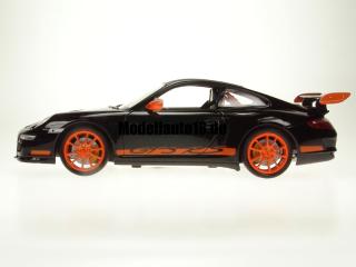 Porsche 911 997 GT3 RS schwarz/orange Welly 1:18