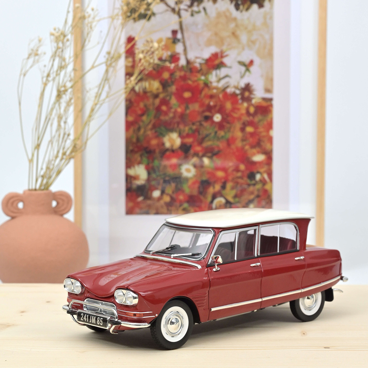 Modellauto Citroën Ami 6 Club 1968 - Corsaire Red Norev 1:18 