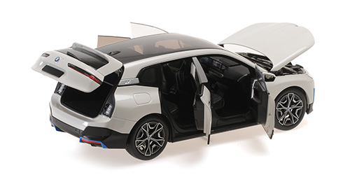 Modellauto BMW iX - 2022 - WHITE METALLIC Minichamps 1:18