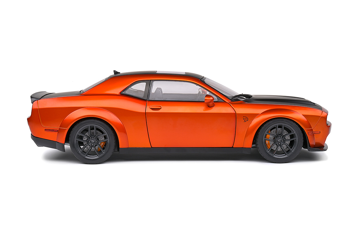 Modellauto Dodge Challenger Orange Srt Hellcat Redeye Widebody S Solido 1 18 Metallmodell Bei Modellauto18 De