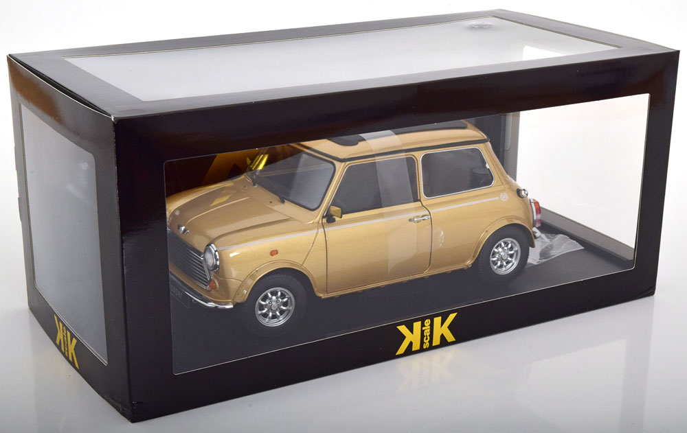 Modelcar Mini Cooper Sunroof LHD goldmetallic KK-Scale 1:12 at ...