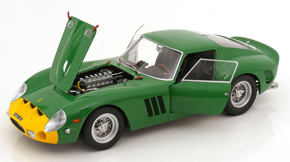 Ferrari 250 GTO David Piper Racing 1962 - KK-Scale 1/12 - Modèle Vert Métal