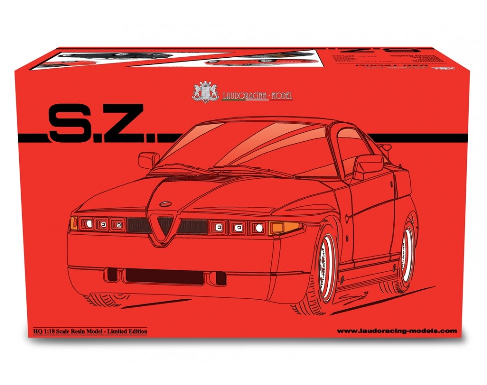 Modellauto Alfa Romeo SZ (Es 30) 1989 ROSSO ALFA Laudoracing 1:18 ...