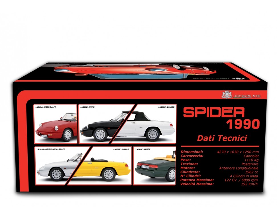 UNIVERSAL HOBBIES – Alfa Romeo Spyder 1/18 – Eagle's Race – En Boîte, Occasion