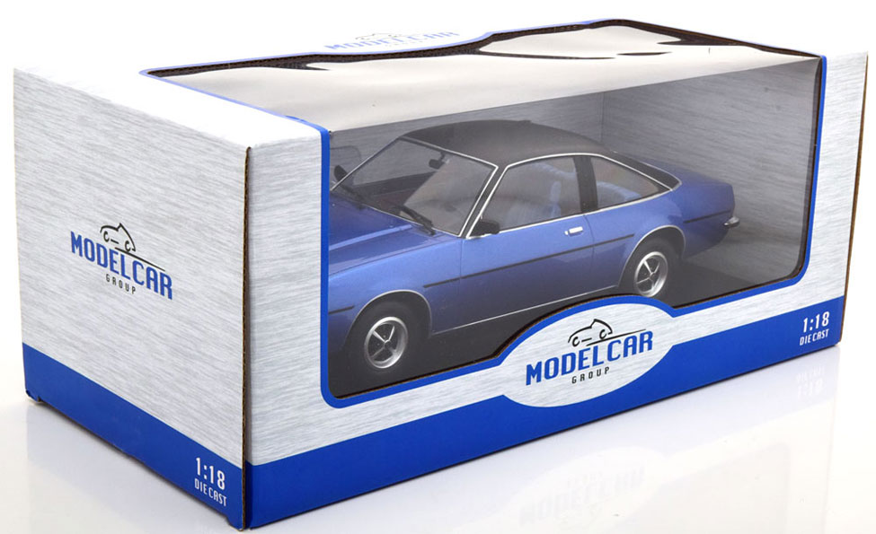 Modellauto Opel Manta B Berlinetta Metallic Blau 1975