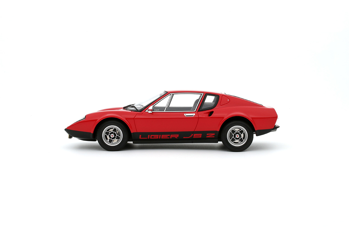 Modellauto Ligier JS2 Red 1971 OttO mobile 1:18 Resinemodell 
