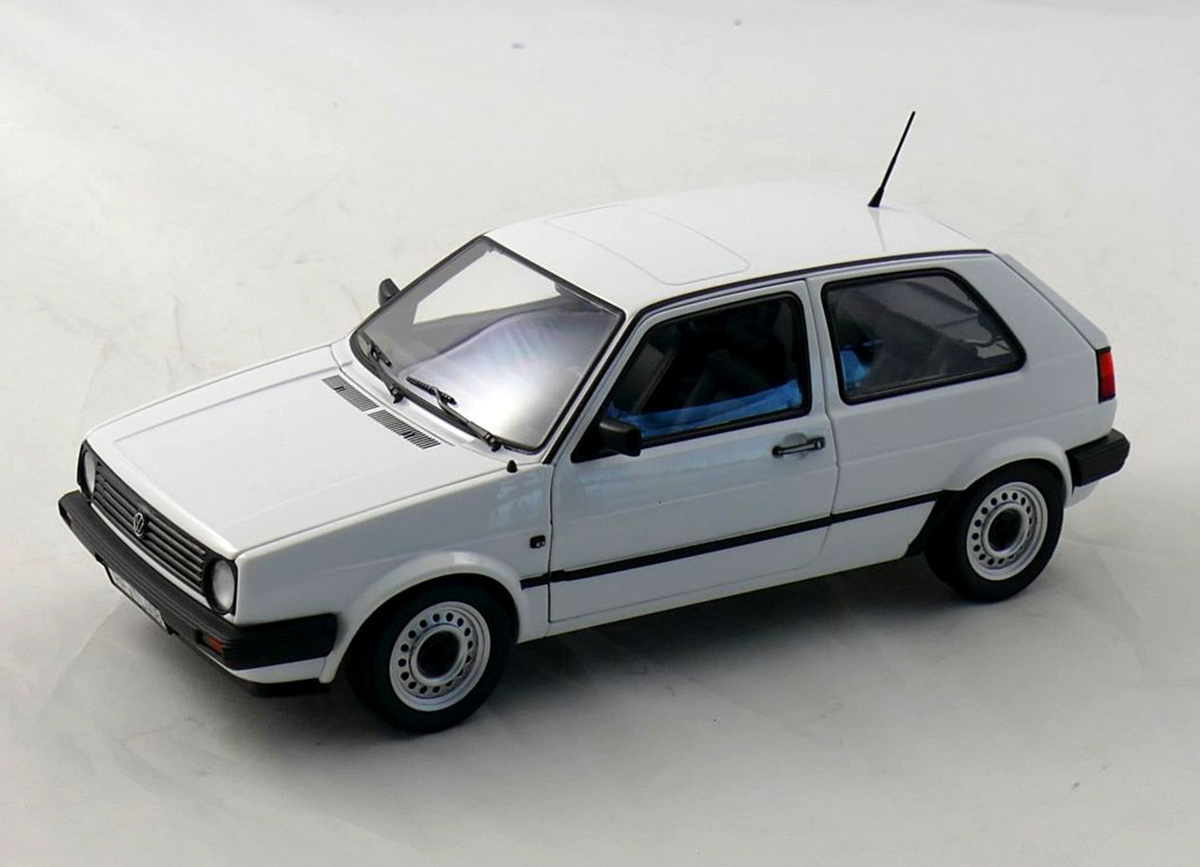 Modellauto VW Golf 2 CL (1988) - white limited edition - 1000 Stück Norev  1:18 Metallmodell bei