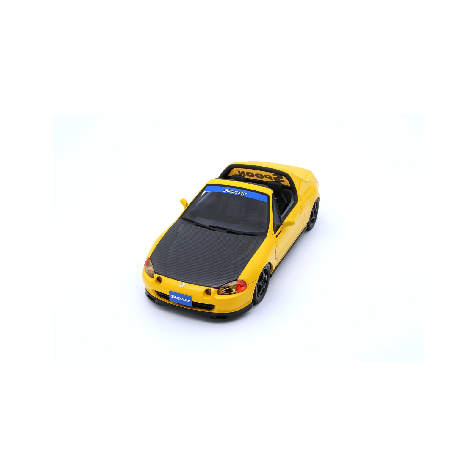 Modellauto HONDA CIVIC DEL SOL SPOON PHOENIX YELLOW 1996 OttO mobile 1: ...