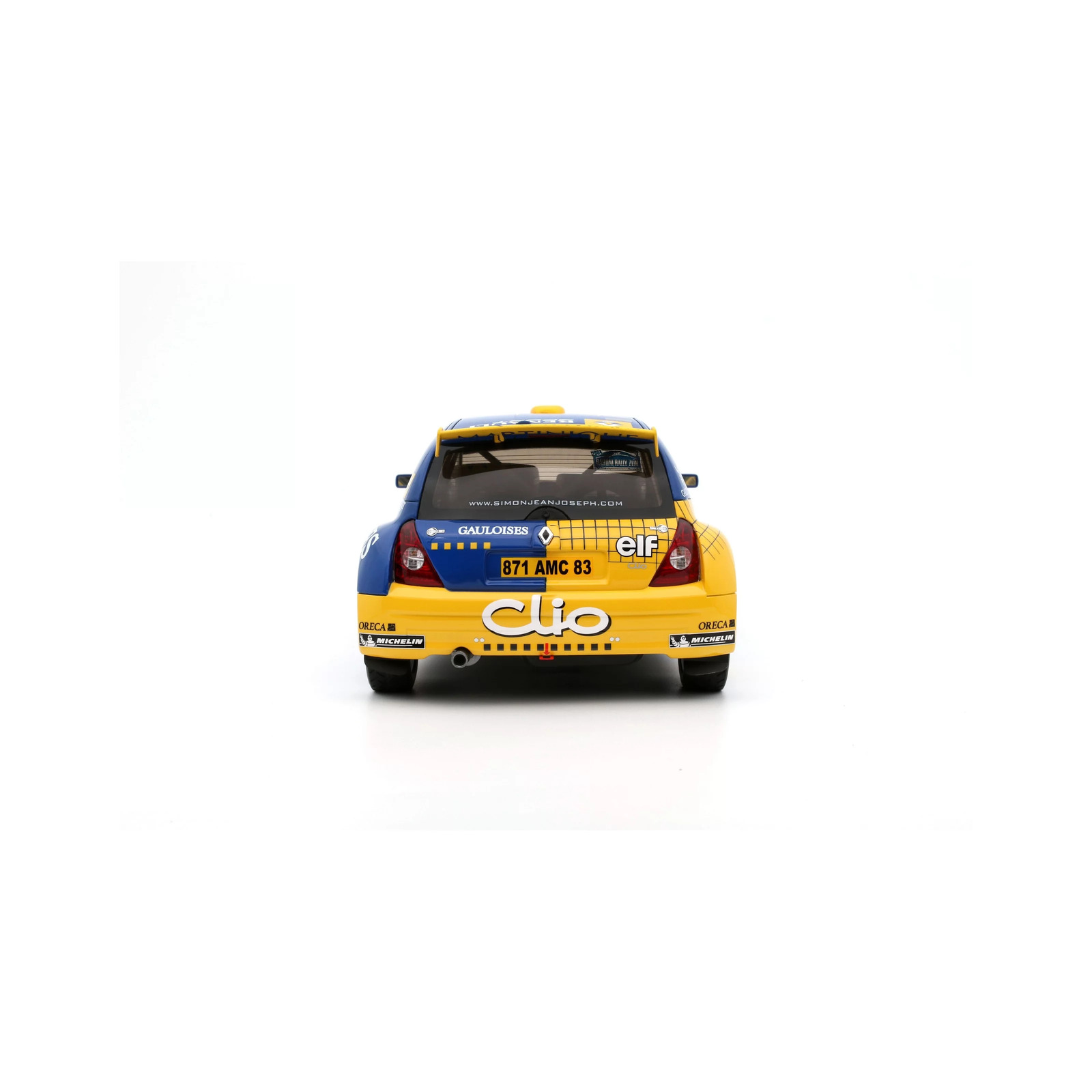Modèle Réduit Renault Clio S1600 Barum Rallye 2004 (Jean-Joseph) à L'échelle 1:18 - Marque Ottomobile, Réf. OT 1152 - Neuf